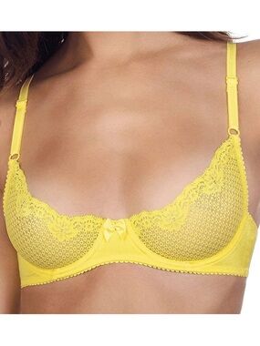 Timpa Duet Lace Underwire Demi Bra - 36A